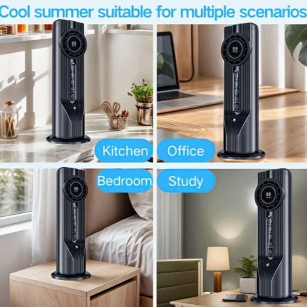 6-Speed USB-Powered Portable Humidifier Cooling Fan – Air Humidification, Essential Oil Compatible, Quiet Operation, Compact Design for Home, Office & Dorm