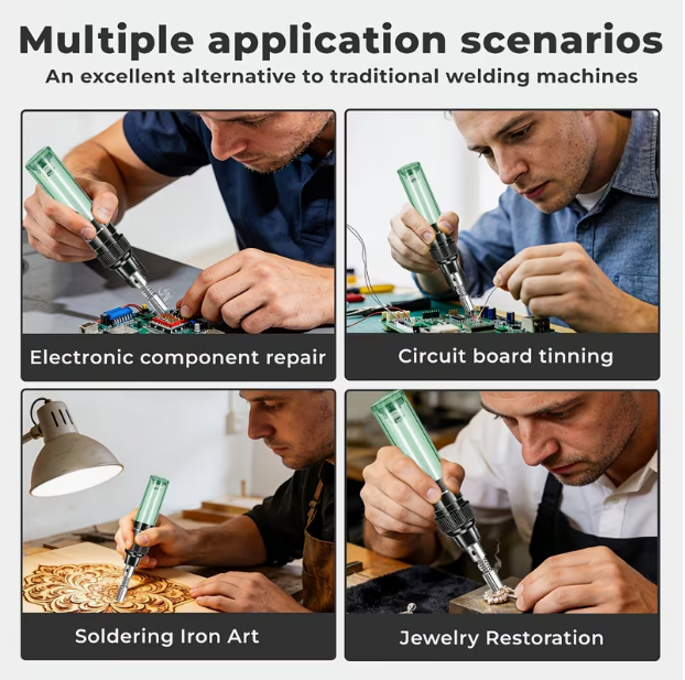 Portable Soldering Kit with Replaceable Tips – DIY Tool for Household Appliance Repair, Electronics, & Outdoor Emergencies