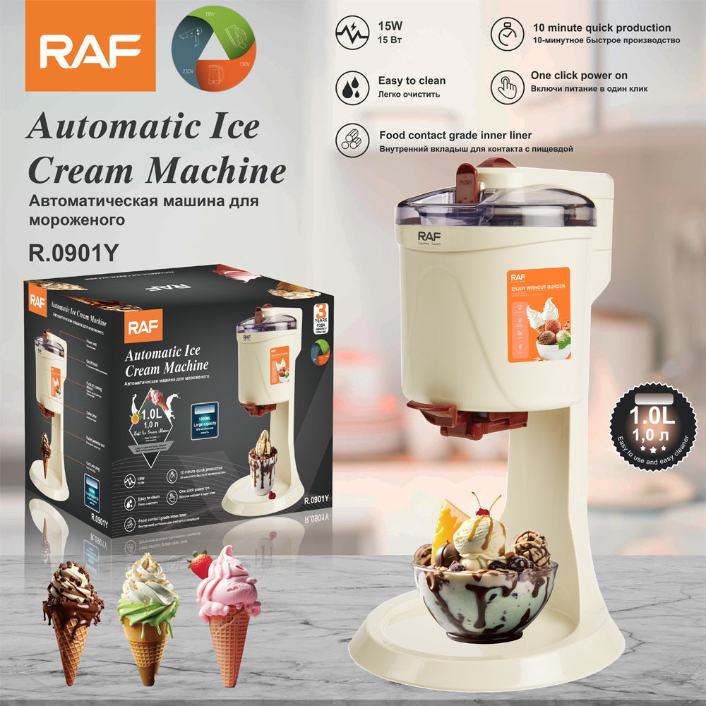Kids DIY Ice Cream Maker – Automatic Frozen Dessert Machine for Sorbet, Soft Serve & Snow Cones