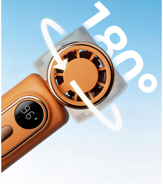 3-in-1 Portable Clip Fan – 3000mAh Rechargeable, 5-Speed, 180° Adjustable, USB Mini Cooling Fan for Travel, Office & Personal Use