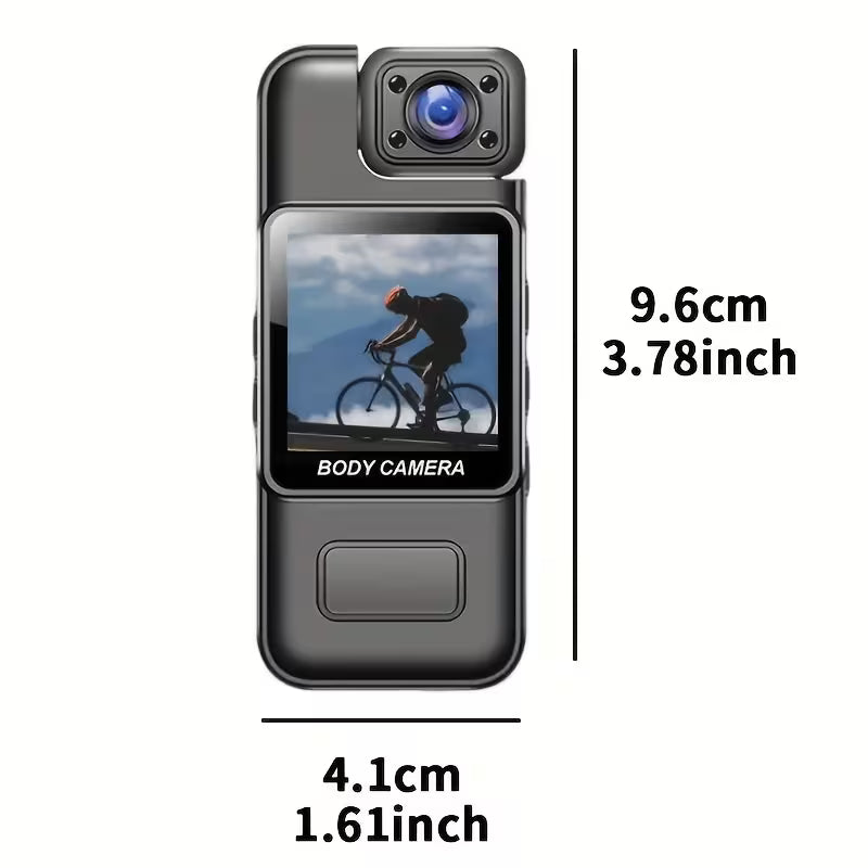 1080P Clip-On Recorder – 32GB Memory Card, 1000mAh Rechargeable, Night Vision, 7-Hour Loop Recording