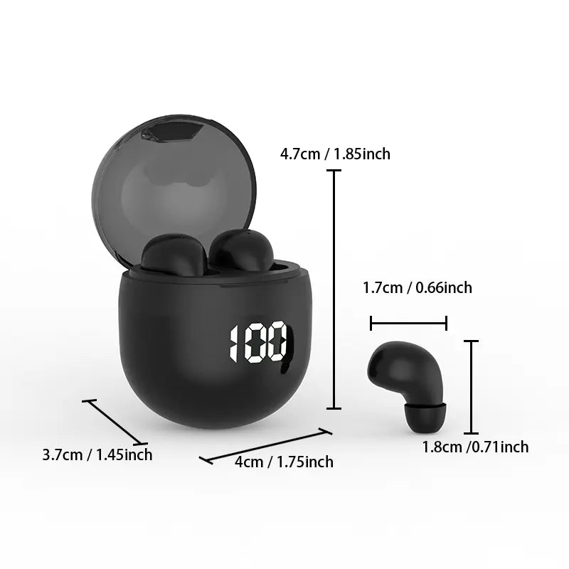 Invisible Mini Earbuds Wireless Bluetooth – Low Profile Micro Smallest Tiny Discreet Hidden Earbuds for Work – Small Headphones, Invisible Sleep Wireless Earphone IPX5 Waterproof for Small Ear Canals