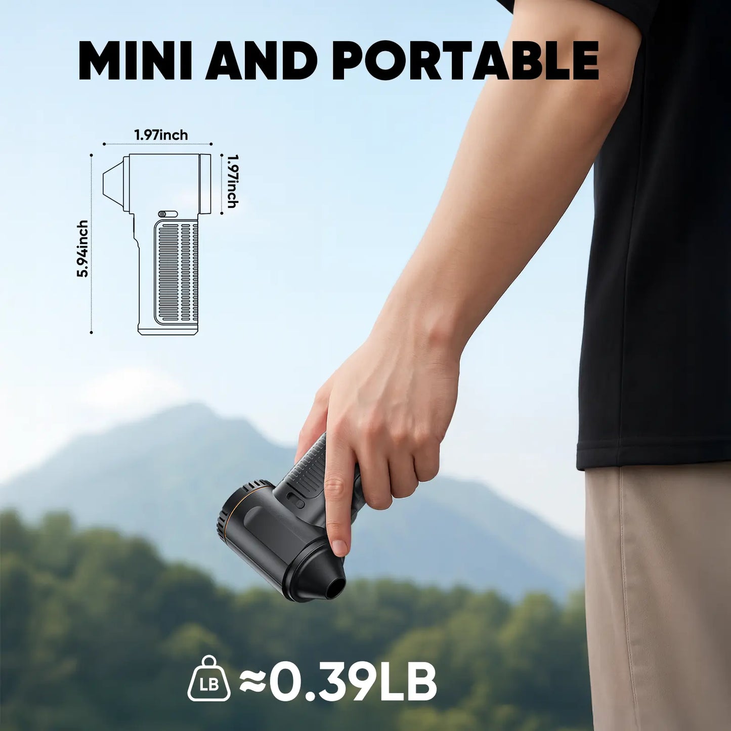 Cash on Delivery SHEKAR Electric Air Duster, Compressed Air Blower Gun, Adjustable Gears, Rechargeable Cordless, Mini Turbo Jet Fan for Keyboard, PC, Car, Home & Outdoor Cleaning Powerful Portable #Summervibes