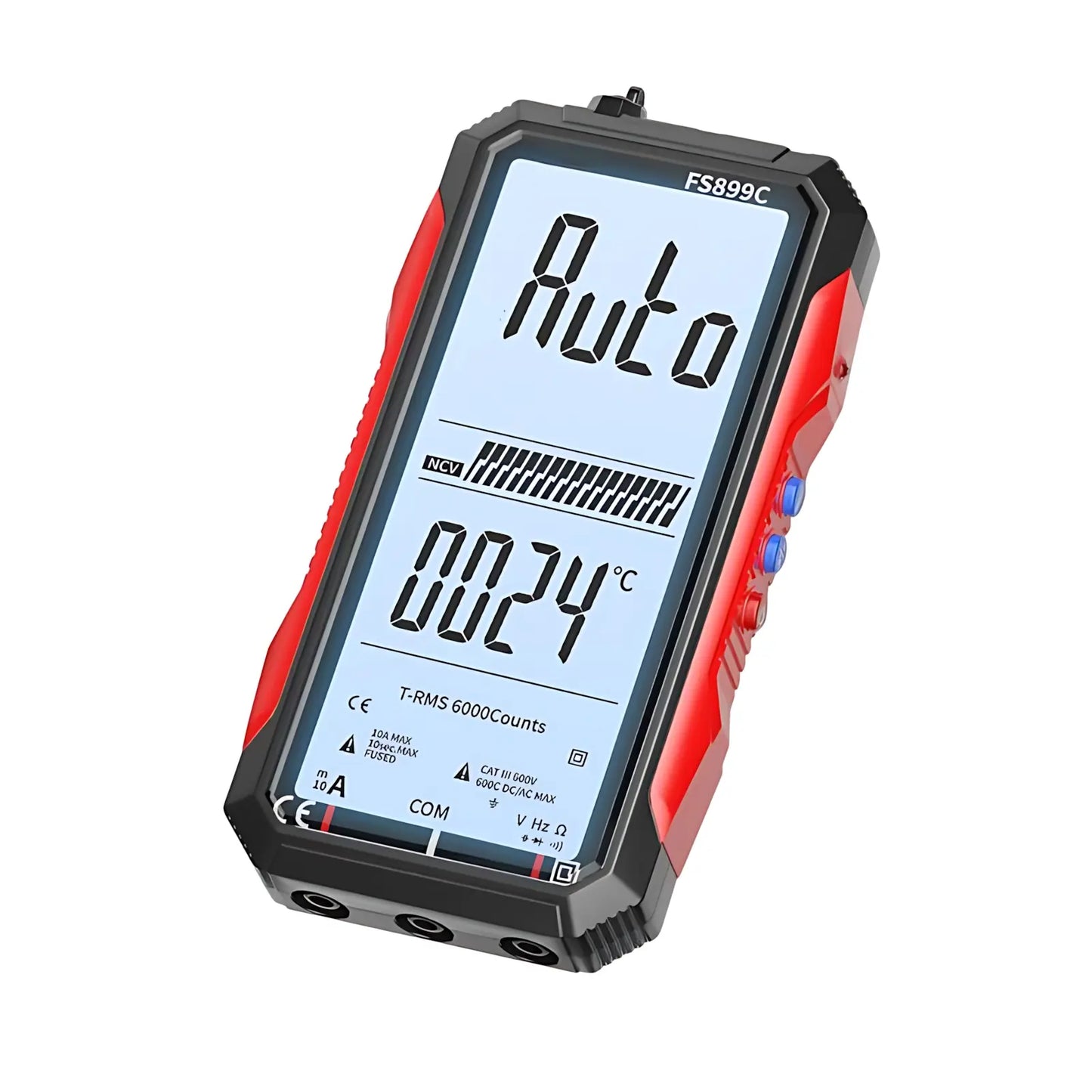 Smart Auto-Range Multimeter with Full Screen Display - High-Precision Tester for Home Repair, DIY and Electrical Troubleshooting