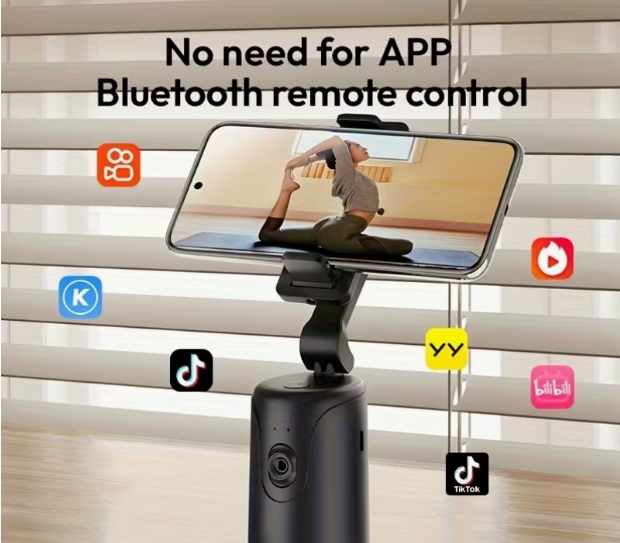 AI Face Tracking Tripod for TikTok/Vlog – Gesture Control & Remote Selfie Stick, Foldable Smart Shooting Stand, No App Required, AI Tracking, Long Battery Life, Compatible with Mobile Phones & Cameras, for Vlogging, Live Streams & Travel