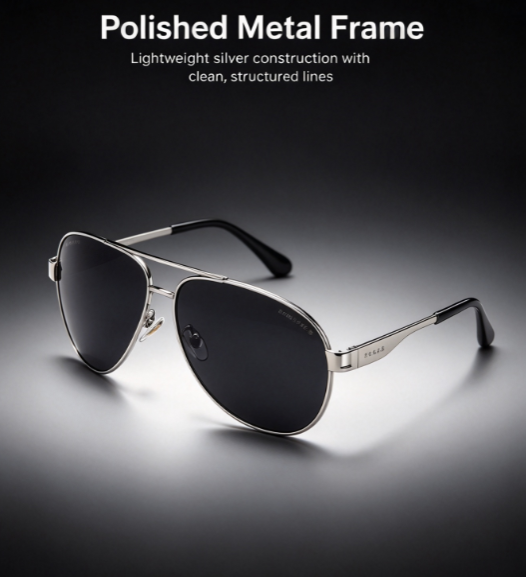 New Men's Polarized Retro Sunglasses - Aviator Style for Driving and Outdoor, Wholesale Price