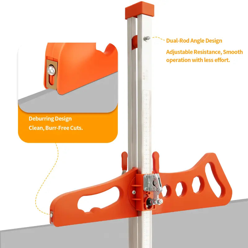 Durable Drywall Cutter – Aluminum Alloy, Foldable Hand Push Tool for Precise Board Cutting up to 13mm Thickness, Dust-Free & Shock-Resistant Design