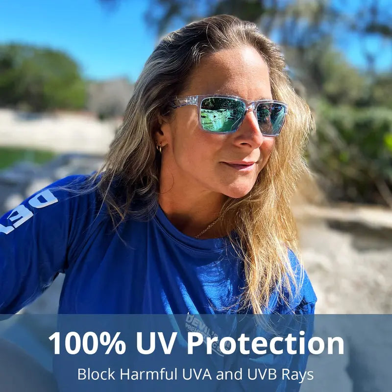 Polarized Sport Sunglasses - UV Protection for Fishing, Driving, Cycling and Running
