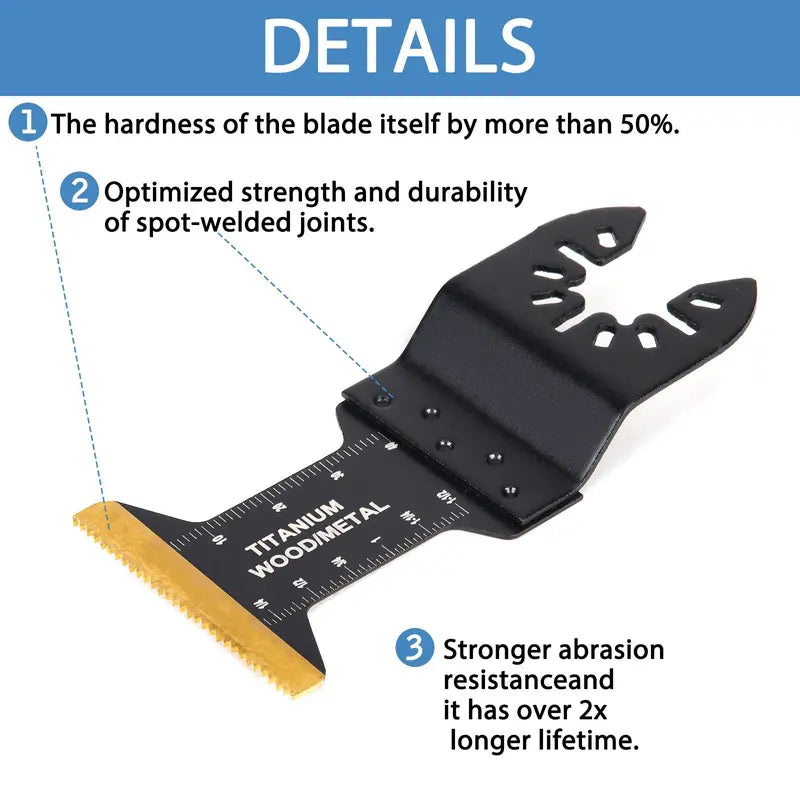 Oscillating Saw Blades Set – 98pcs Oscillating Tool Blades Accessories with Sandpaper – Multifunctional Electric Tool Saw Blade Replacement Kit