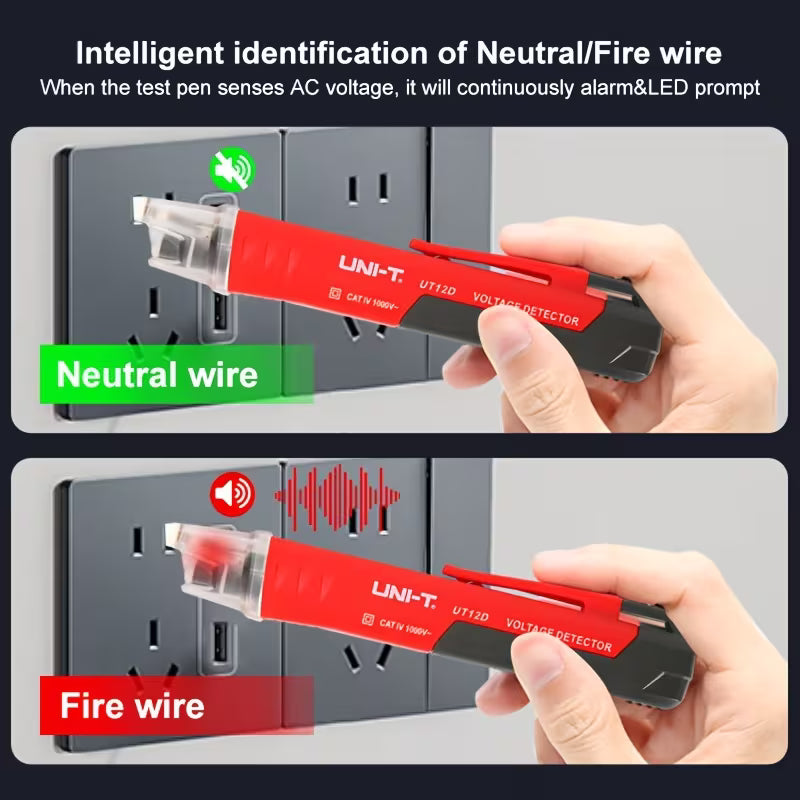 AC Voltage Detector Pen – High Sensitivity, Non-Contact Tester, AC24-1000V with NCV Function