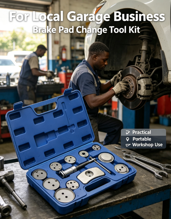 13Pcs Brake Caliper Slide Tool Set – for Brake Pad Installation & Removal, Auto Repair Specialty