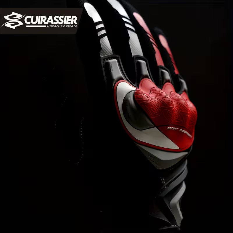 Motorcycle Gloves – Breathable Full-Finger, Touch Screen & Night Visible for Racing, Scooter & ATV