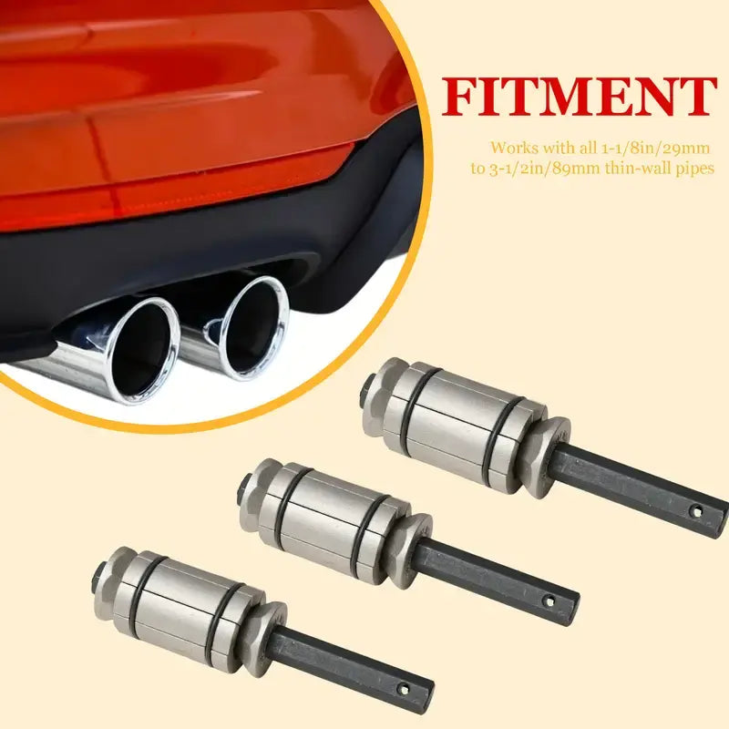 3 Pcs 1/18" to 3-1/2" Pipe Expander Tool Set – Handheld Swaging Tool for Copper, Aluminum, Soft Metal Pipes – Plumbing & HVAC Expanding Kit