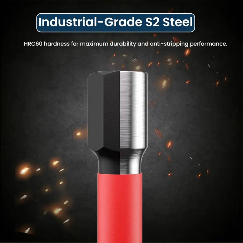 Impact Hex Allen Wrench Drill Bit Set – Metric & SAE Sizes, for Impact Drivers