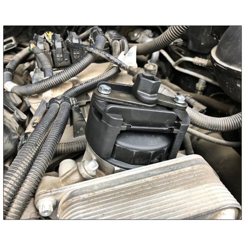 🔧 Cash on Delivery ✈ Adjustable Oil Filter Wrench - Universal 1/2" Drive Cap Style Removal Tool for 60mm-80mm Spin-On Filters