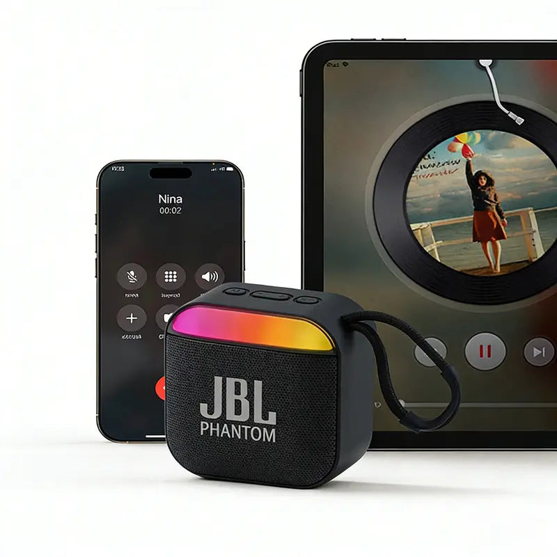 JBL-PHANTOM A22 Black Bluetooth Speaker HD Sound IPX5 Waterproof 20H Playtime TWS Bluetooth 5.3