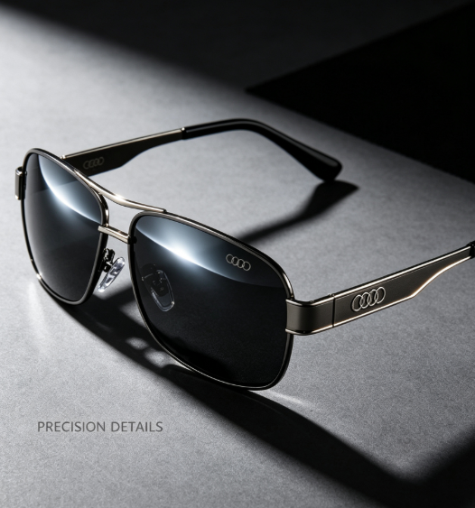 Classic Metal Frame Sunglasses - Full Gift Box Set for Men Daily Use