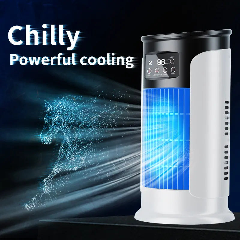 2026 New Evaporative Air Cooler – Compact USB Desk Fan, 300ml Tank Personal Cooler, Adjustable Speed, Timer, Quiet Portable Design for Home, Travel & Outdoor