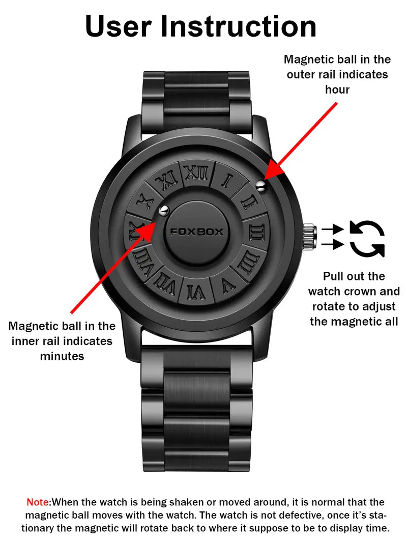 Lens-Free Suspended Ball Cool Men's Watch – Stylish Accessory Perfect for Summer Gifting