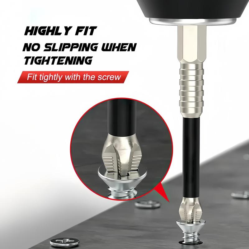 K5 Anti Slip Bit, K5 Impact Resistant Non Slip Bit, High Magnetic Screwdriver Drill Bit Set, Anti Slip PH2 Impact Driver Set, Non Slip Screwdriver Bits