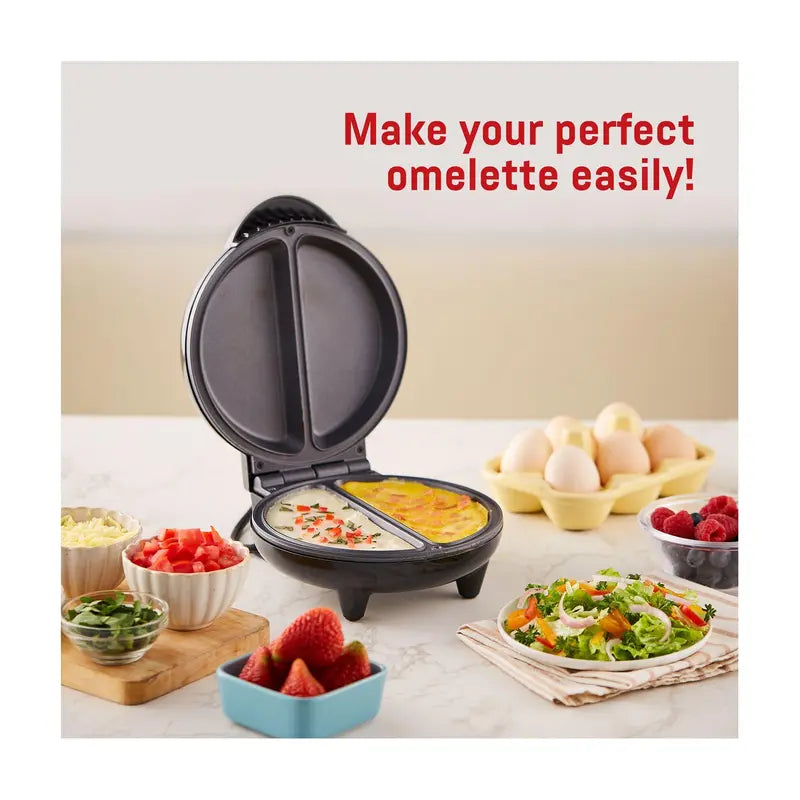 Dual Omelet & Frittata Maker – Quick & Easy Breakfast, Cooks Two Perfect Omelets or Frittatas at Once