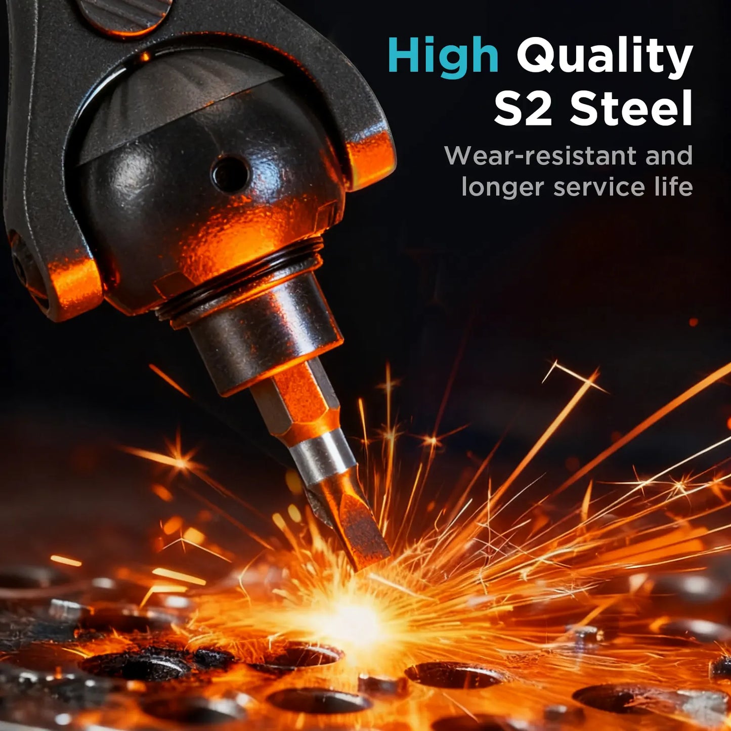 40-in-1 Ratchet Screwdriver Set - 180° Ball-Joint, S2 Bits, Portable Repair Tool Kit