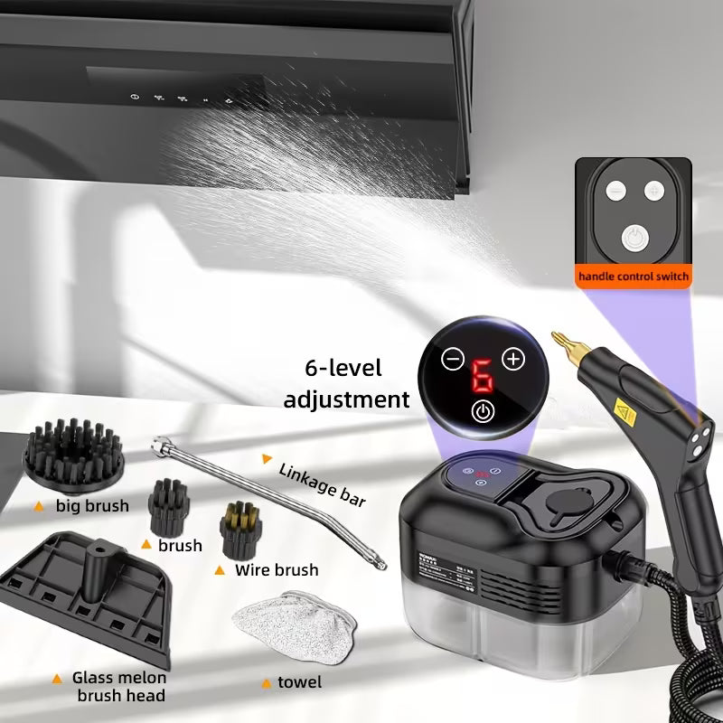 Handheld High‑Pressure Steam Cleaner, Household Steam Cleaning Machine for Kitchen Grease, Sofa, Small Air Conditioner & Washing Machine