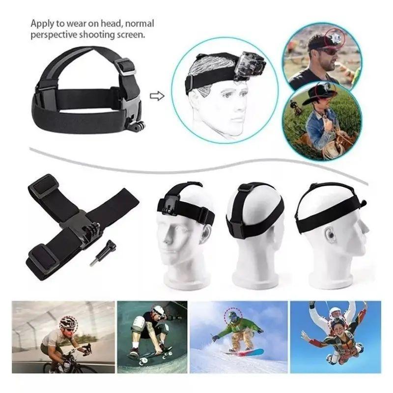 Action Camera Strap Set with Phone Clip, Durable Material Fixing Mount for Gopro/Smartphone/Osmo Action, Universal Compatibility Sports Camera Accessories, Adventure Sports