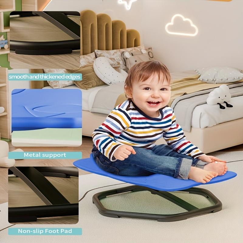 Kids Sensory Swivel Chair, Sit-and-Spin Toy, Sensory Play Rocker, Enhances Physical Coordination and Motor Skills, Durable Swivel Chair for Toddlers and Kids swivel chair-Children's Christmas gifts