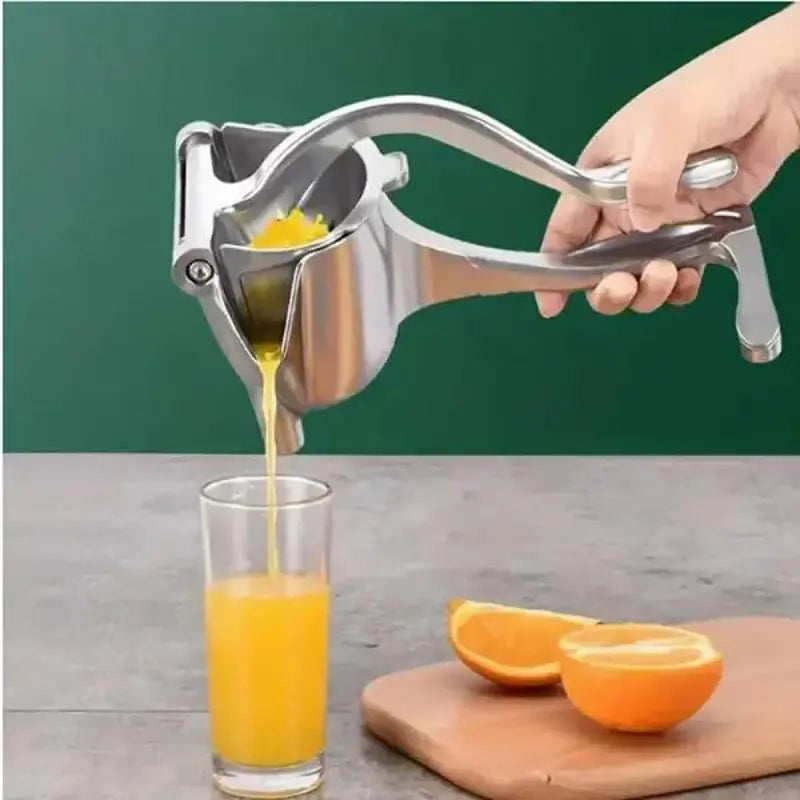 Hand Juicer Squeezer - Aluminum Manual Press Juicer with Ergonomic Grip for Efficient Juice Extraction of Pomegranates Citrus & More, Durable Compact Easy to Use & Clean Manual Citrus Juicer.
