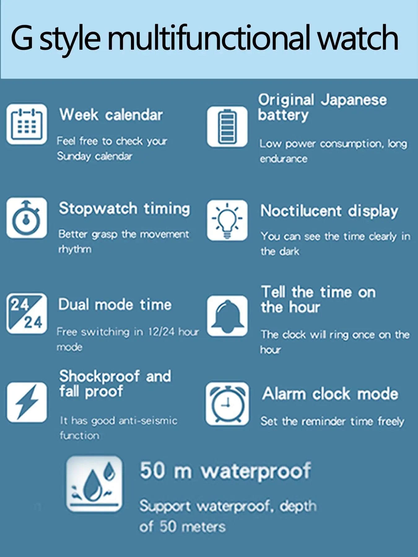 Men's Sportive Digital Analog Quartz Watch, Fashionable Digital Watch with Silicone Strap, Waterproof Watch with Digital Display for Men, Modern Waterproof Watch, Sporty Waterproof Watch, Digital Analog Watches, Modern Trendy Watch, Fashionable Wristwatch image 2