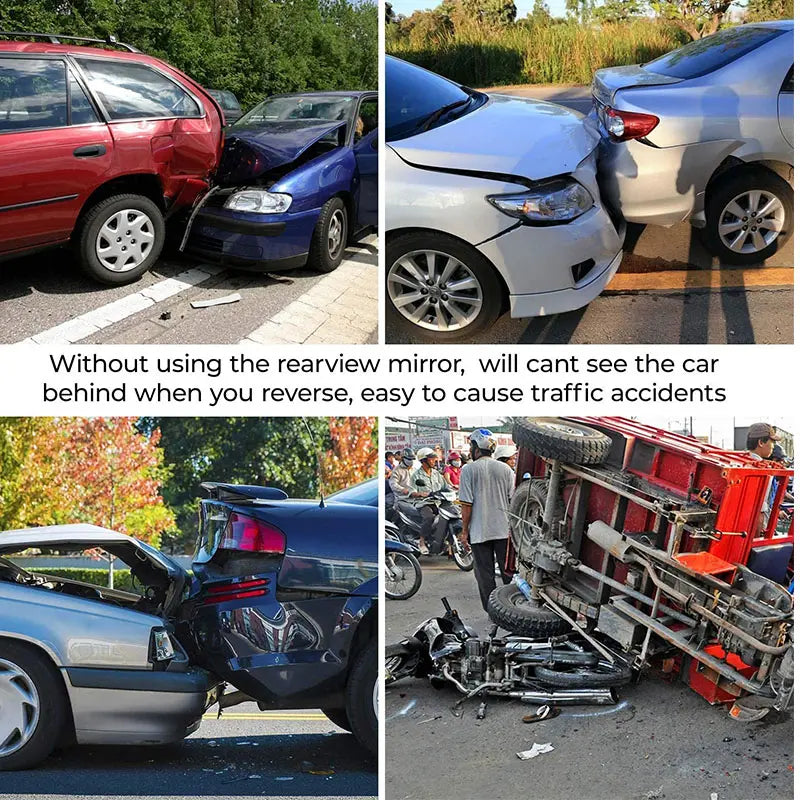 25 New Universal 11.81 Inch Panoramic Convex Real View Mirror for Car SUV Trucks Reversible Passengers High-Quality Glass Anti-Fall Design Easy Install Rearview Mirror