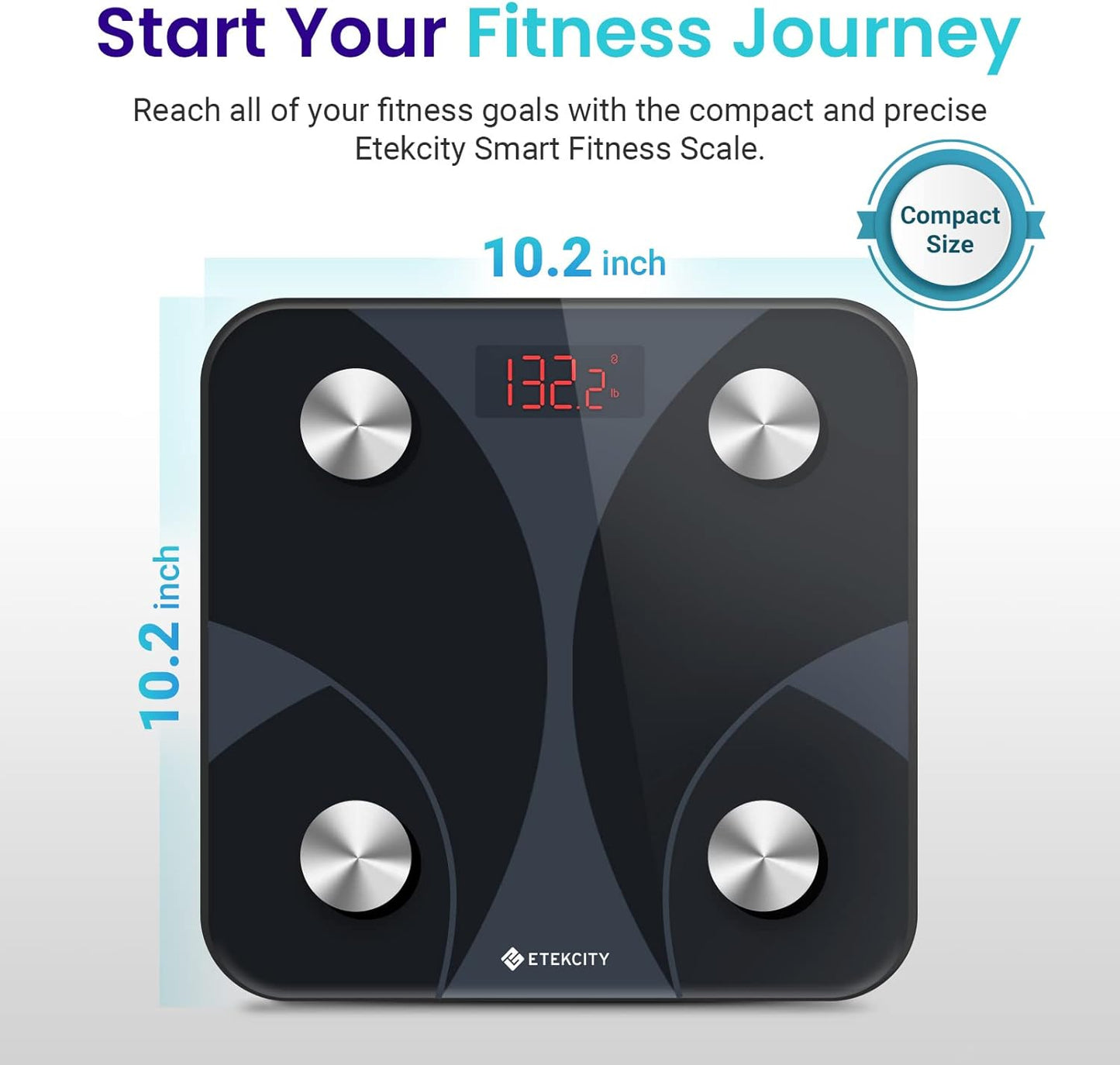 Smart Scale for Body Weight, Bathroom Digital Weighing Scale with BMI, Body Fat, Muscle Mass, Accurate Bluetooth Home User Health Equipment Sync Apps