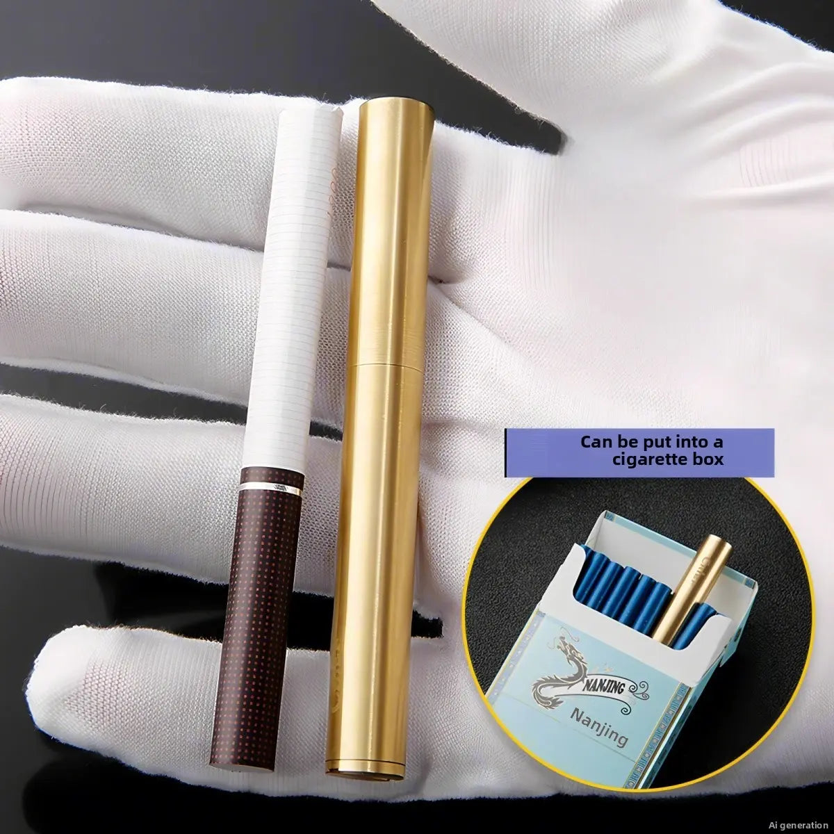Luxury Retro Copper-Stainless Steel Portable Kerosene Lighter - Home Supplies Casual Tool, Vintage Aesthetic Collectibles, Men's Accessories, Ideal Gift for Smokers (Fuel Not Included) image 3