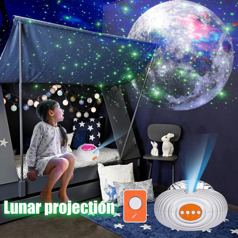 Portable Starry Sky Projector Light Speaker, Ambient Light Wireless Music Connection Speaker, USB Rechargeable Star Projector Night Light For Bedroom & Party