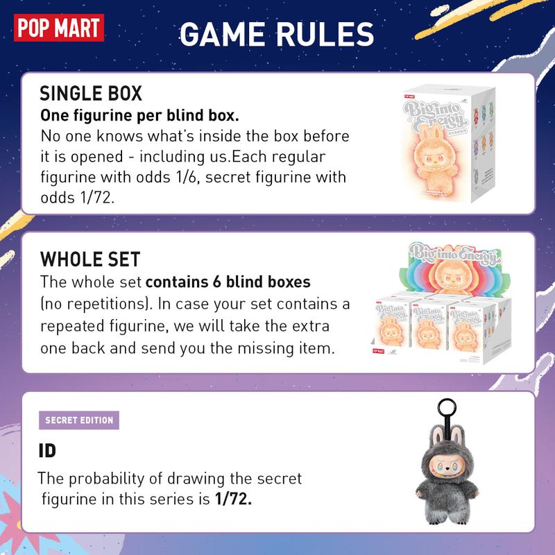 [Creator] - THE MONSTERS Big into Energy Series-Vinyl Plush Pendant Blind Box