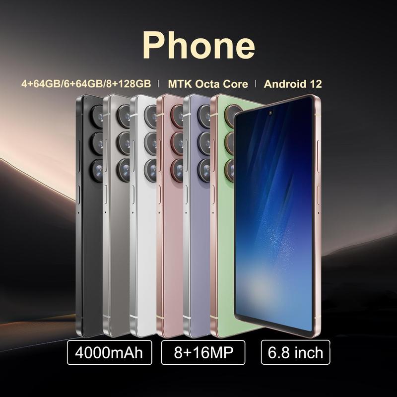 Only black left, big sale! FUFFI 6.8 Inch Smartphone, 1 Count 4G Network Unlocked Phone, Android 12.0 Version 8+16MP Cellphone, Dual Card Phone for Home & Office, Android Mobile Phones