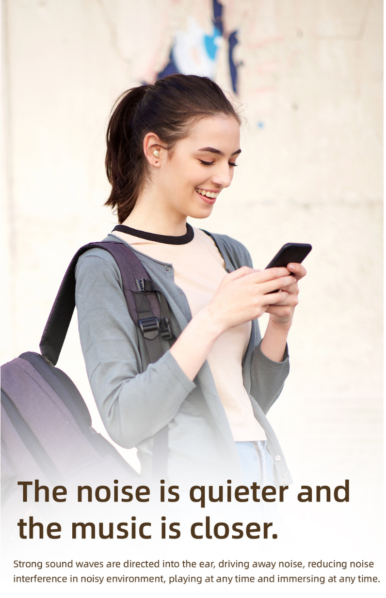 【2 pairs of headphones】Wireless Bluetooth Headphones，Tiny Size Invisible Earbuds，Waterproof Headsets，With Mic，Sleep and Sports Earphones Set, 2 Pairs, Mini and Short Handle Design，for Work Sport Sleeping