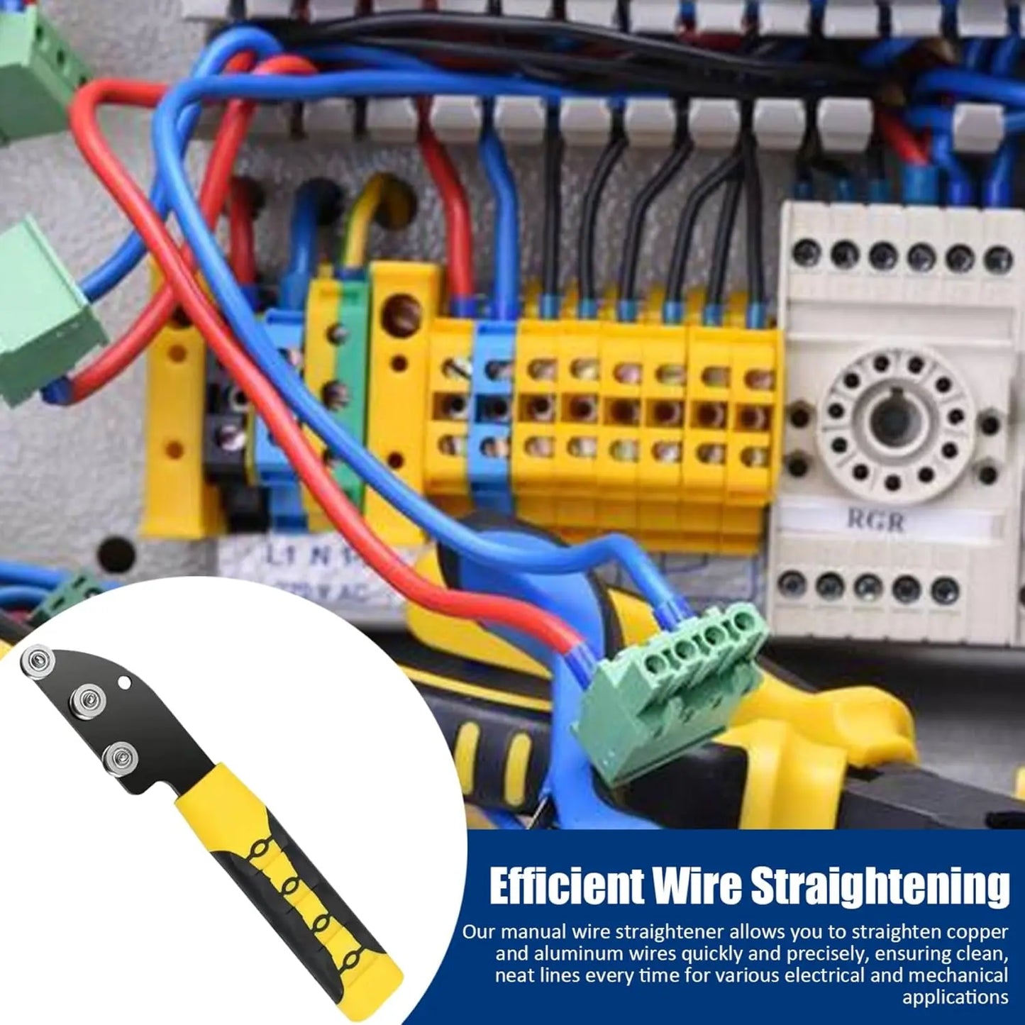Stainless Steel Cable Straightener Tool - Professional Manual Untwisting & Bending Device for Electricians, HVAC & Telecom Projects image 3