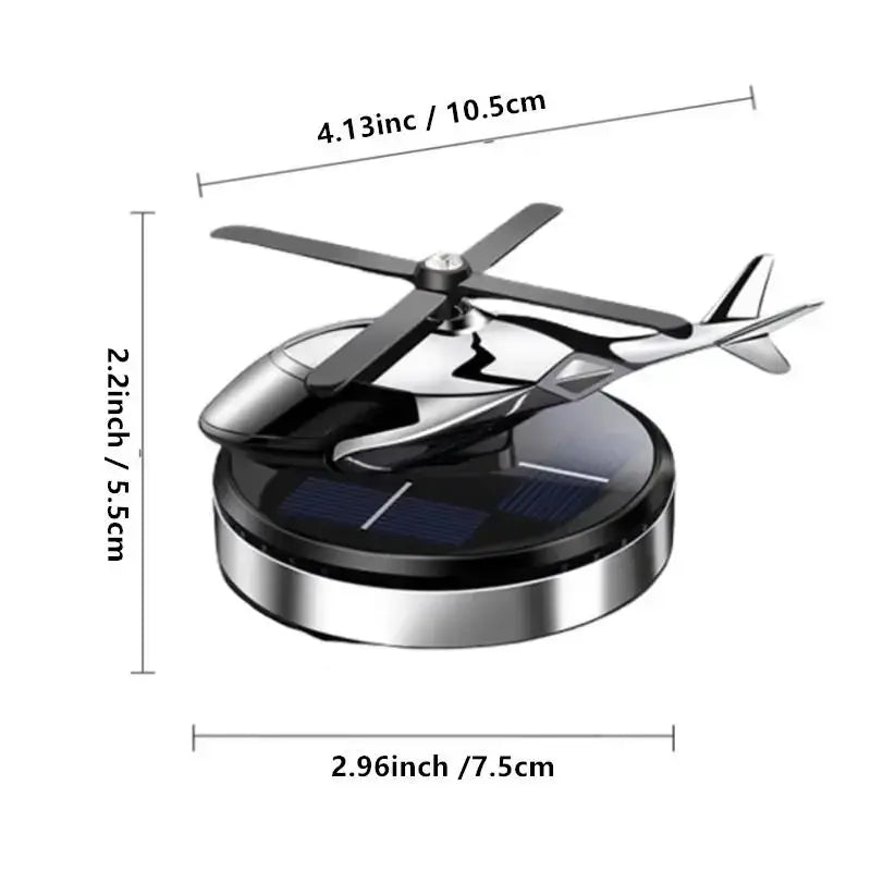 Helicopter Shaped Car Air Fresheners,Rotating Solar Powered Car Freshener, SolarHelicopter Car Aromatherapy, Car InteriorDashboard Decoration, Car Interior Decor,Universal Car Interior Decoration AccessoriesCar Accessories Car Fragrance Diffuser
