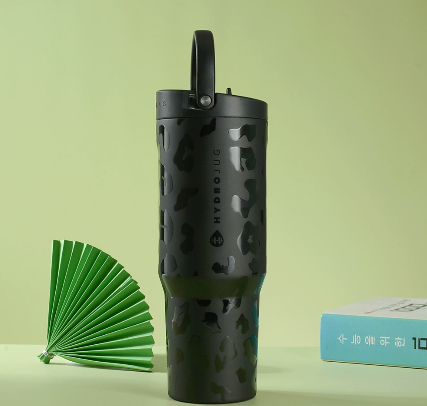 Sport | Portable Leak-Proof Water Bottle with Flip Straw & Handle 32oz capacity  Ice lasts 10 hours. Beat the heat. Great for driving, travel, office and fitness use.