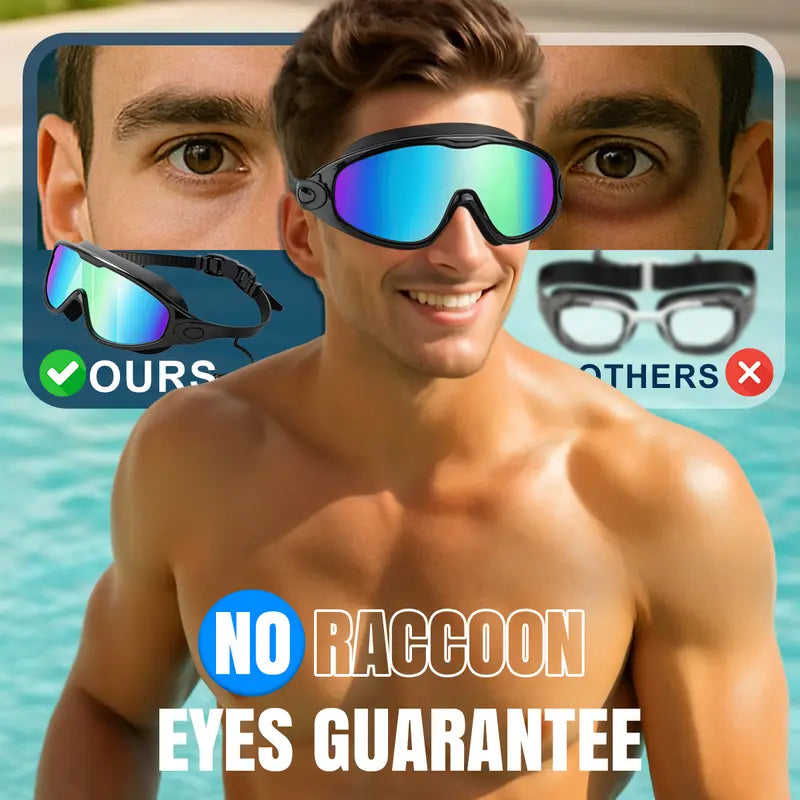 【Summer Essentials】swimming goggles  , Wide View Anti Fog&UV Swimming Goggles for Audlt, No Leaking Swim Glasses for Men Women Kids