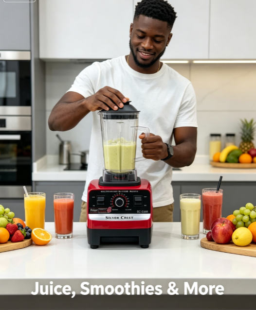 2-in-1 Blender - Multifunctional Household Blender for Smoothies, Juices and Daily Cooking
