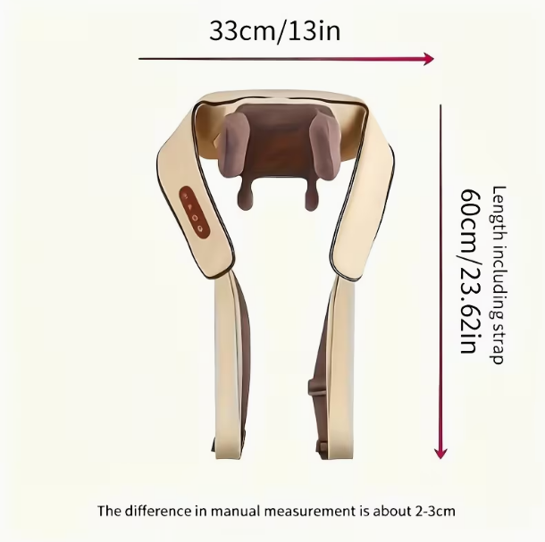 Neck Massager with 6 Massage Nodes – Wireless Shiatsu & Heating Device for Neck, Trapezius & Legs, Mimics Human-Hand Kneading