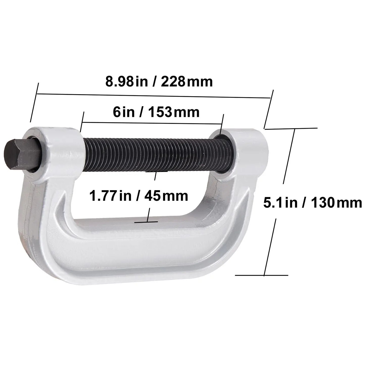 10-Piece Ball Joint Press Kit - C-Press Remove and Install Tools for Most 2WD and 4WD Cars, Heavy Duty Automotive Repair