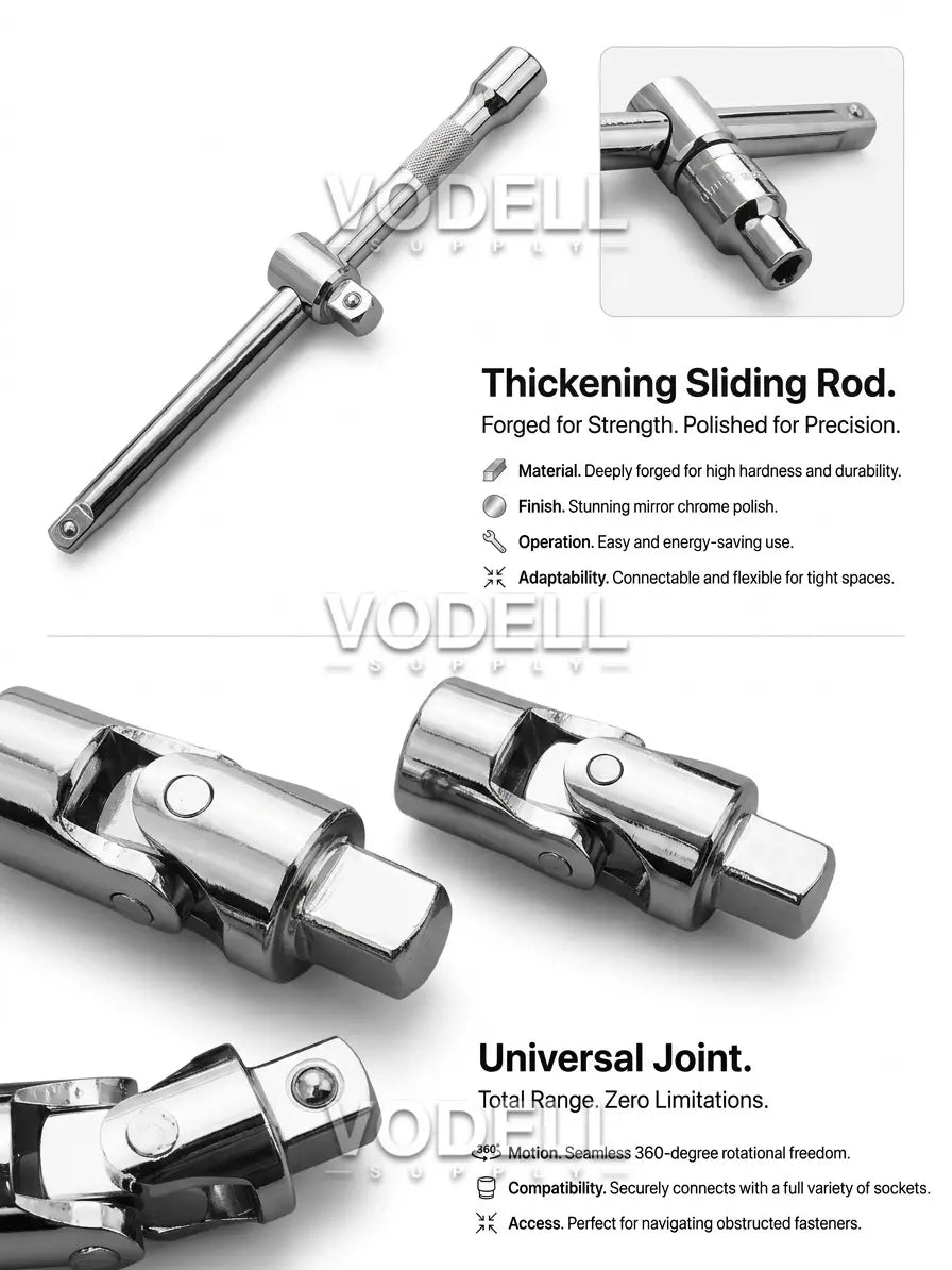 CR-V 82-Piece Ratchet Box Socket Set - Combination Socket Wrench Spanner Tool Kit (Packaging May Vary)