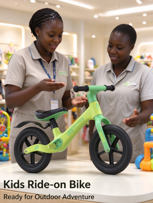Kids Balance Bike – No-Pedal Training Bike for 1-6 Years, Adjustable Seat & Handlebar, EVA Foam Tires, Green