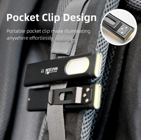 Compact Multi-Mode Pocket LED Flashlight – USB-C Rechargeable, IPX4, Dual Material – Red/Blue Strobe (Police/Emergency Mode)