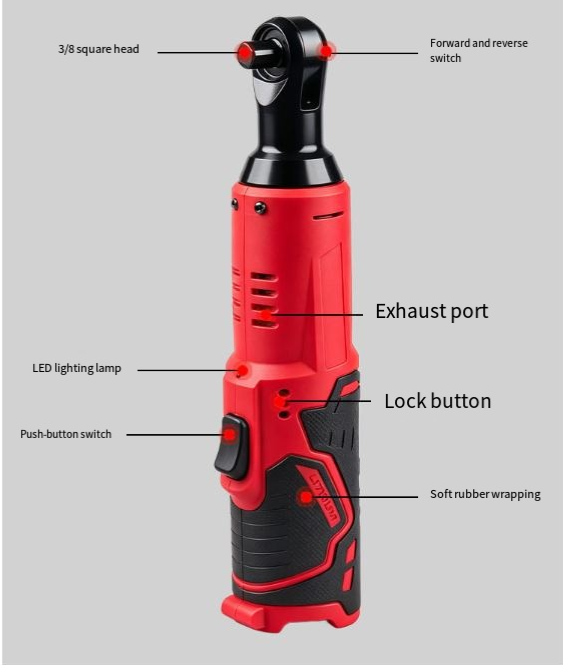 12V Cordless Electric Ratchet Wrench – Extended Power Tool for Fast Auto Repair, Saves Time