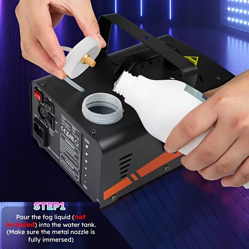 600W Fog Machine – 3000CFM, 13 LED Lights, Wireless Remote for Parties, Weddings & DJ Stages